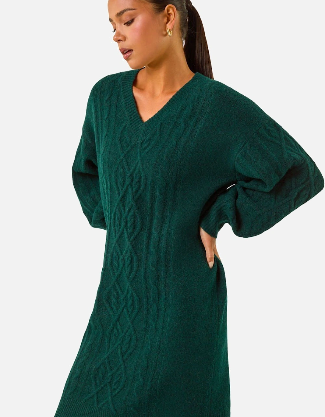 Petite Cable Knit Shift Dress, 2 of 1
