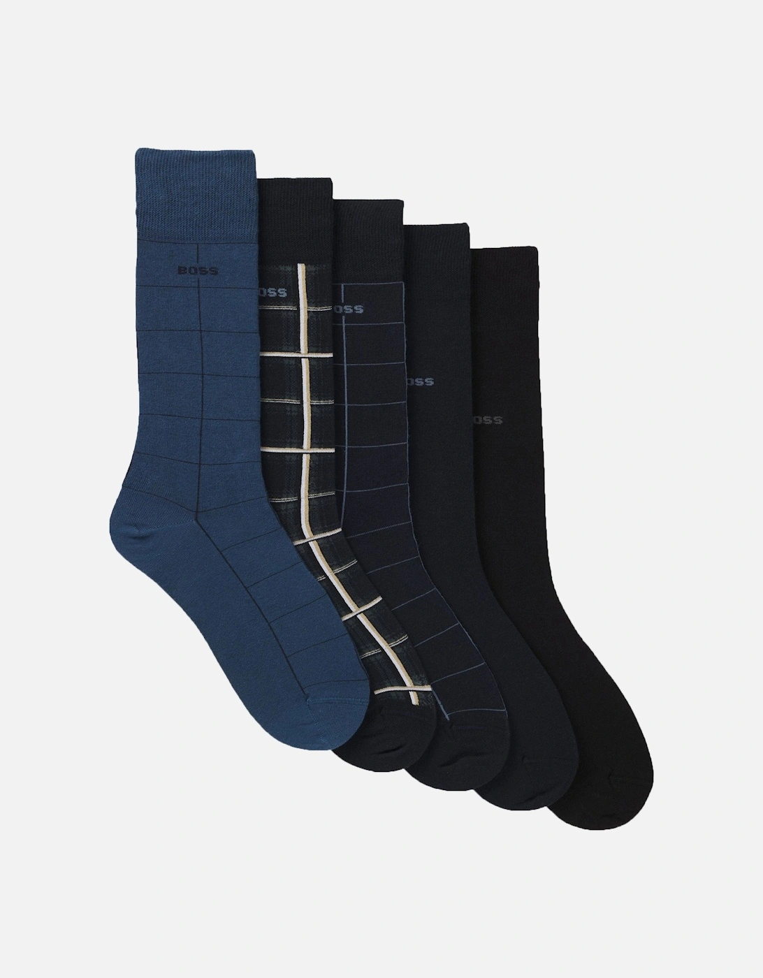Boss Black 5P Sock Gift Set Blue Multi, 3 of 2
