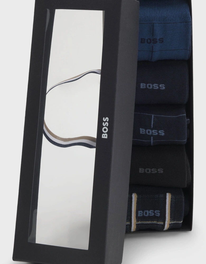 Boss Black 5P Sock Gift Set Blue Multi