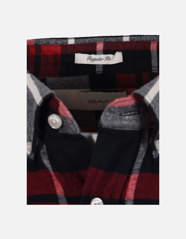 Flannel Check Shirt Ruby Red