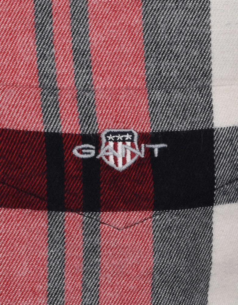 Flannel Check Shirt Ruby Red