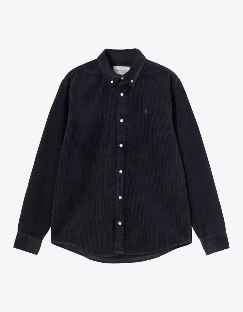Carhartt Madison Cord Shirt Dark Navy