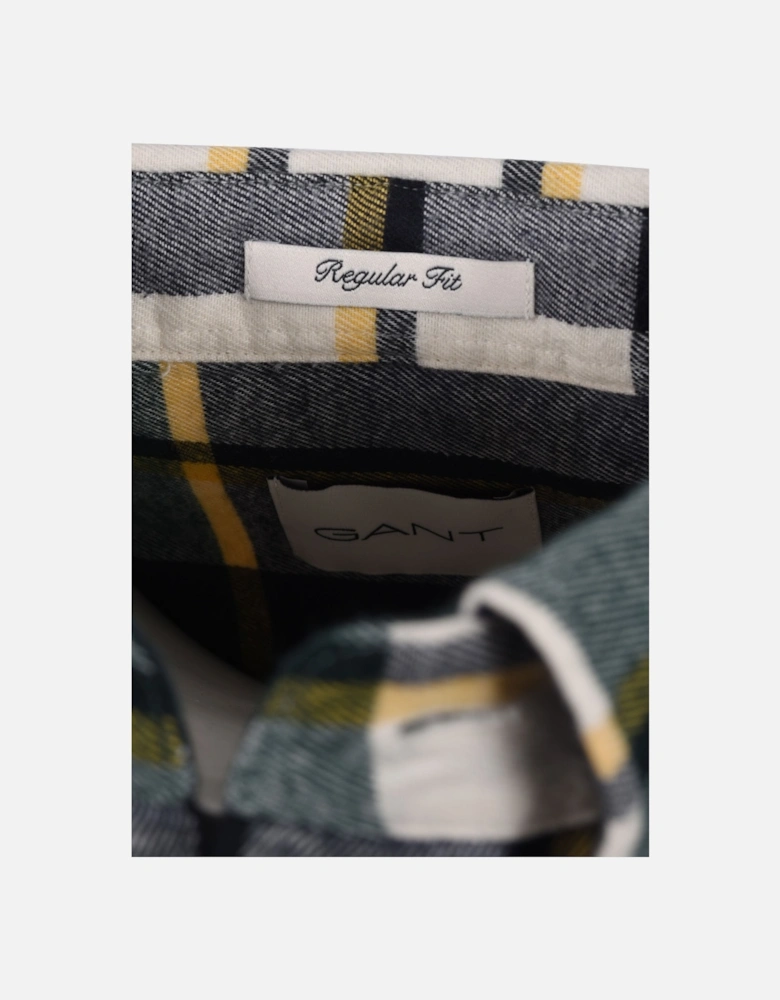 Flannel Check Shirt Tartan Green