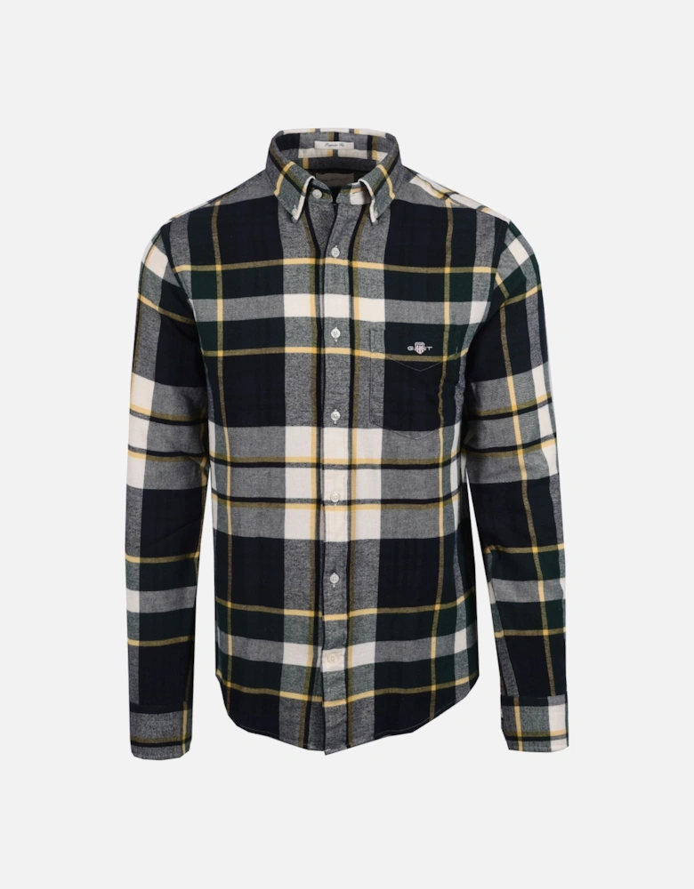 Flannel Check Shirt Tartan Green