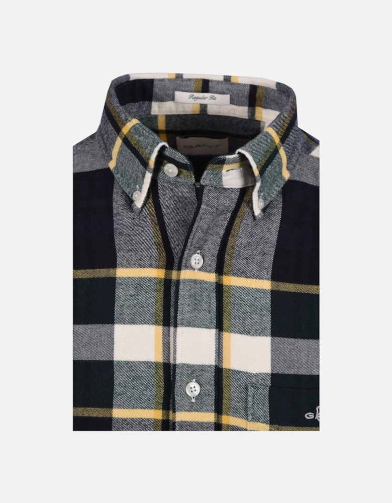 Flannel Check Shirt Tartan Green