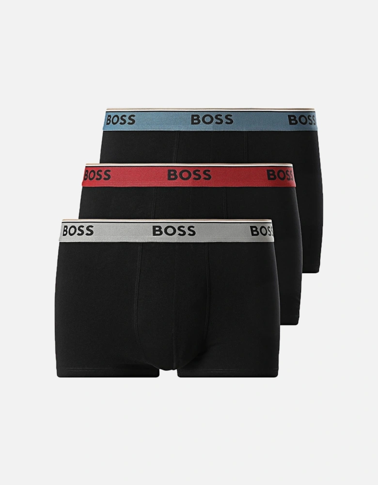 Boss 3P Power Trunk Boxer Briefs Grey/Blue/Red
