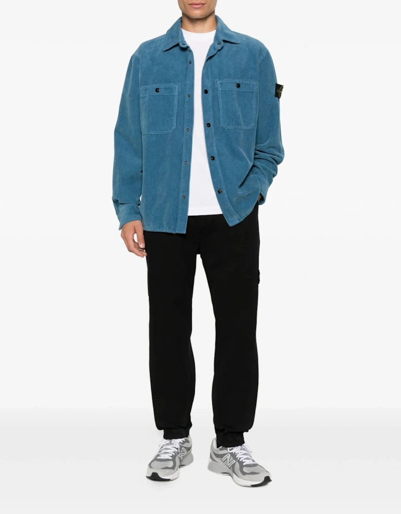 S0212 Corduroy Overshirt Blue
