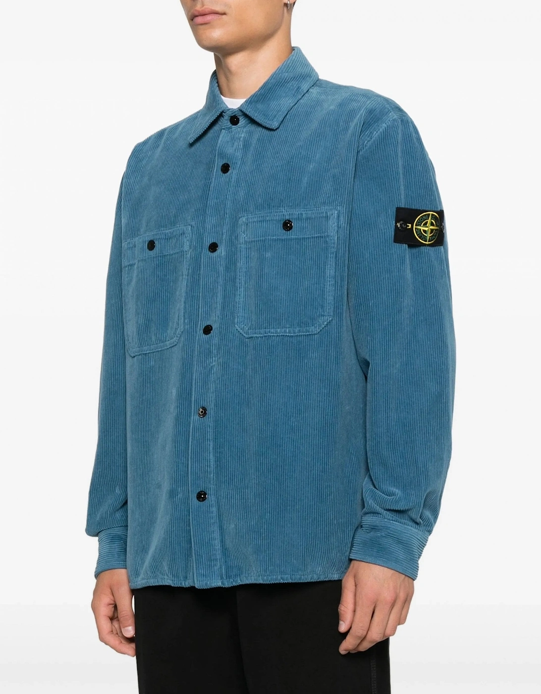 S0212 Corduroy Overshirt Blue