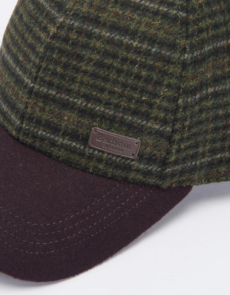 Clyde Mens Cap - Brown/Olive Plaid