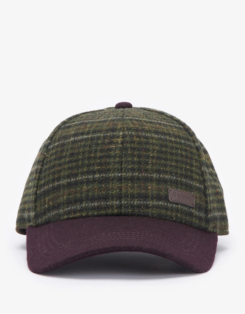 Clyde Mens Cap - Brown/Olive Plaid