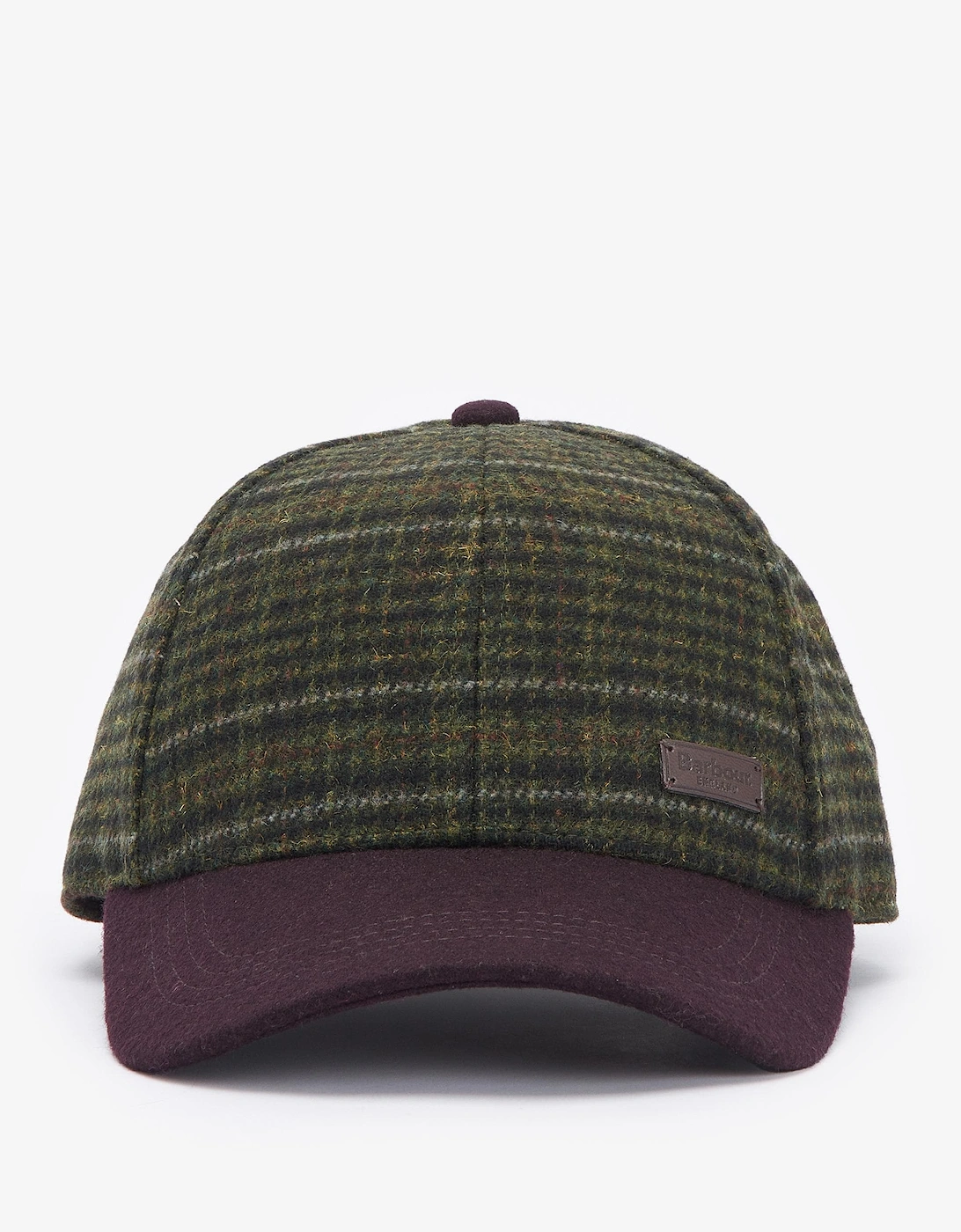Clyde Mens Cap - Brown/Olive Plaid