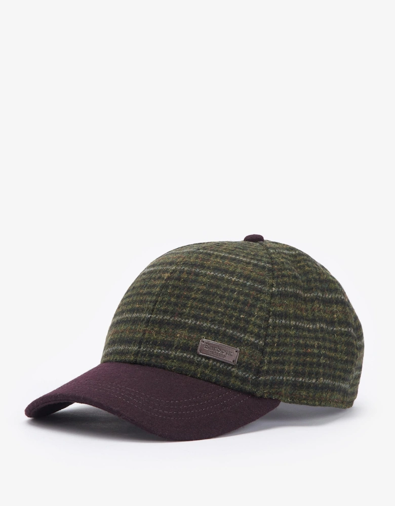 Clyde Mens Cap - Brown/Olive Plaid