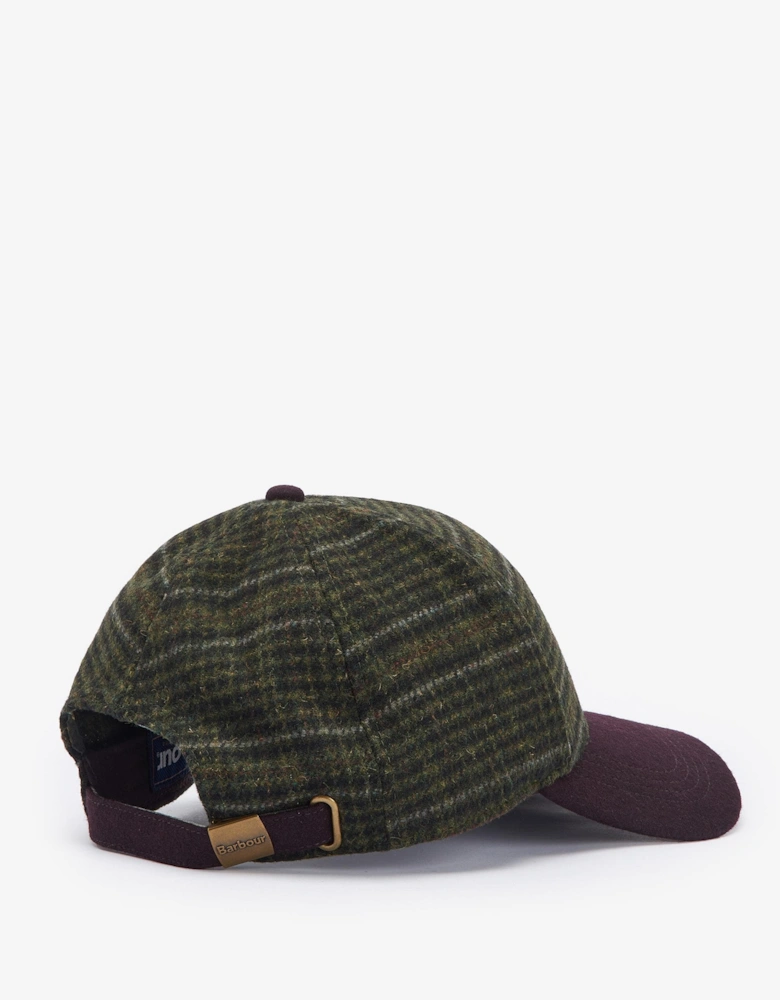 Clyde Mens Cap - Brown/Olive Plaid