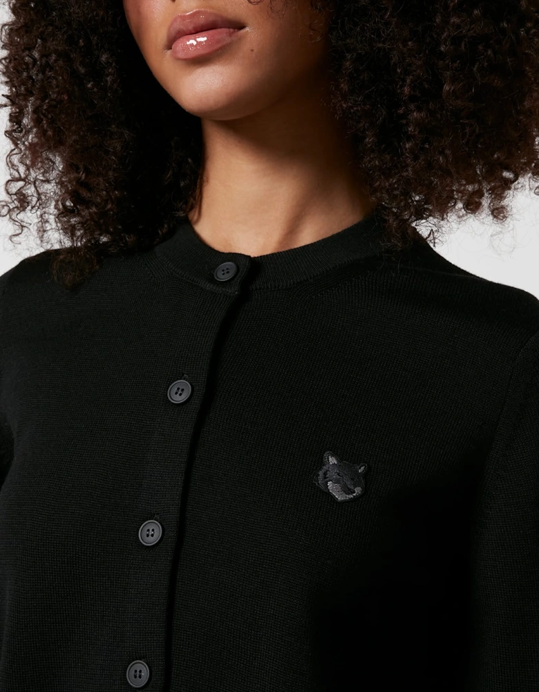 Bold Fox Head Patch Regular Cardigan