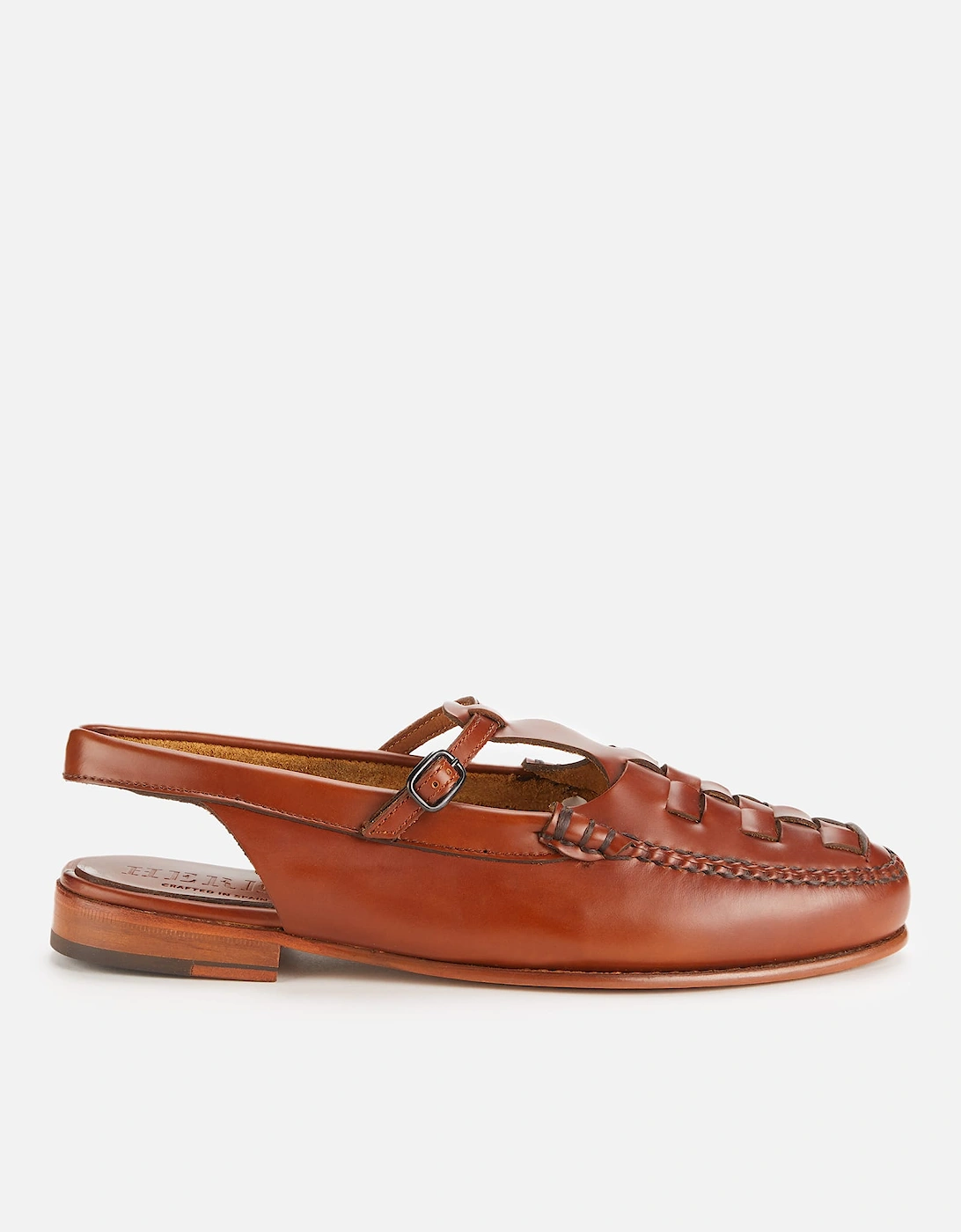 Roqueta Leather T-Bar Sling Back Flats, 5 of 4