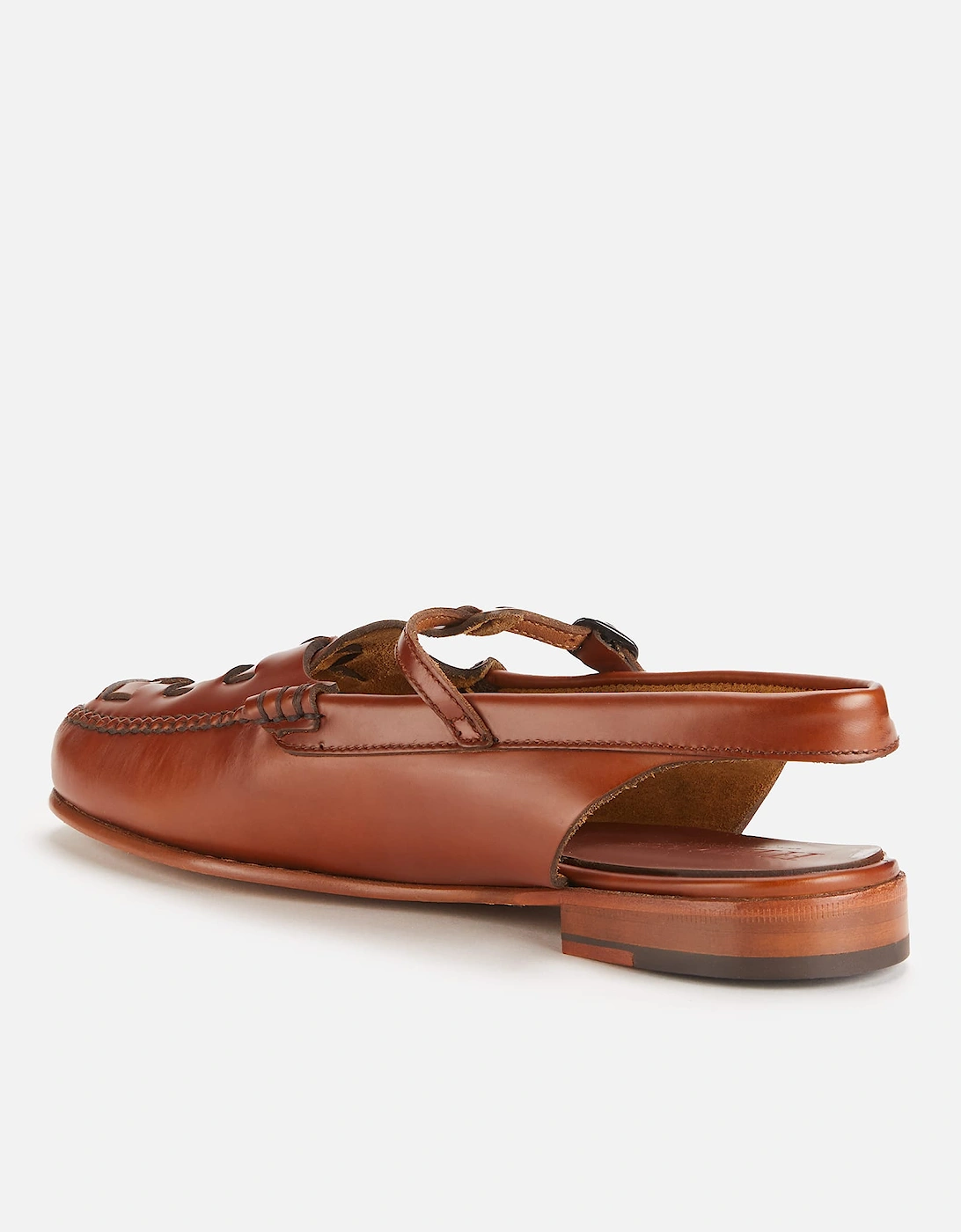 Roqueta Leather T-Bar Sling Back Flats