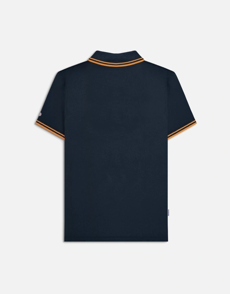 Mens Twin Tipped Retro Polo Shirt