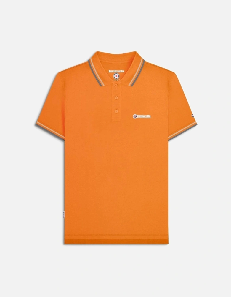 Mens Twin Tipped Retro Polo Shirt