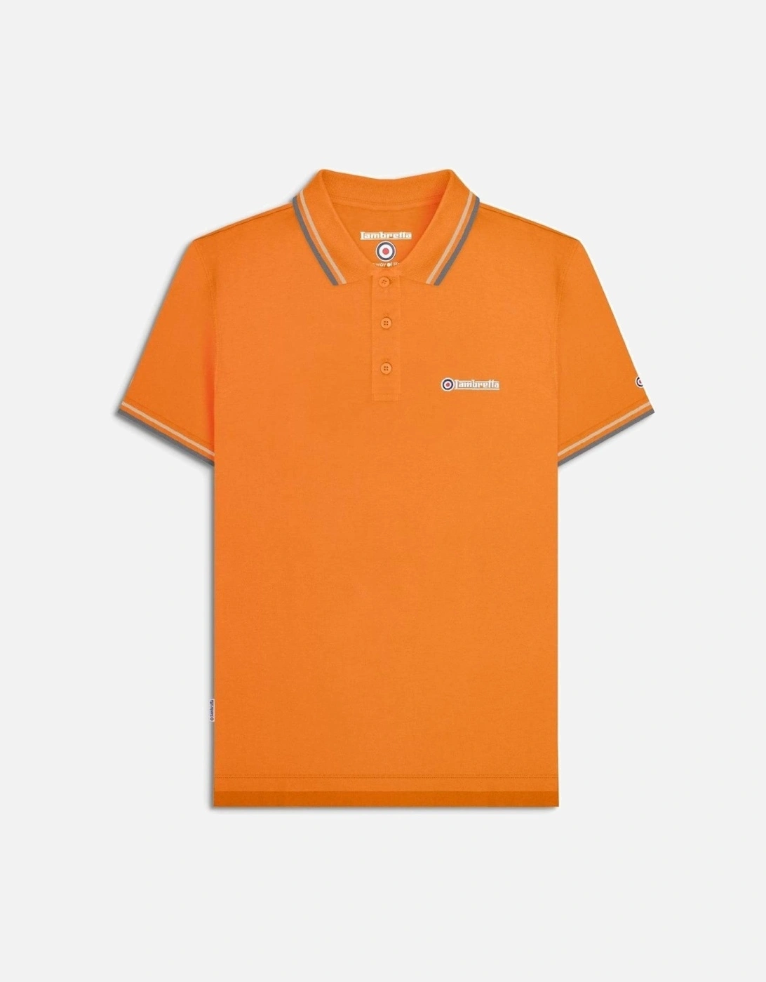 Mens Twin Tipped Retro Polo Shirt