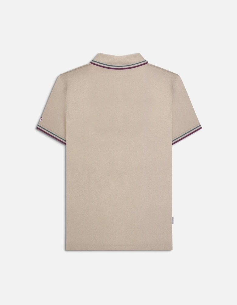 Mens Twin Tipped Retro Polo Shirt