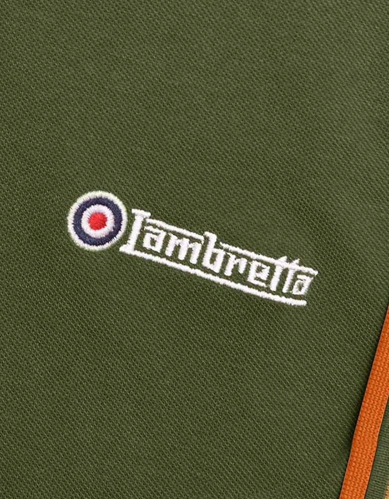 Mens Twin Tipped Retro Polo Shirt
