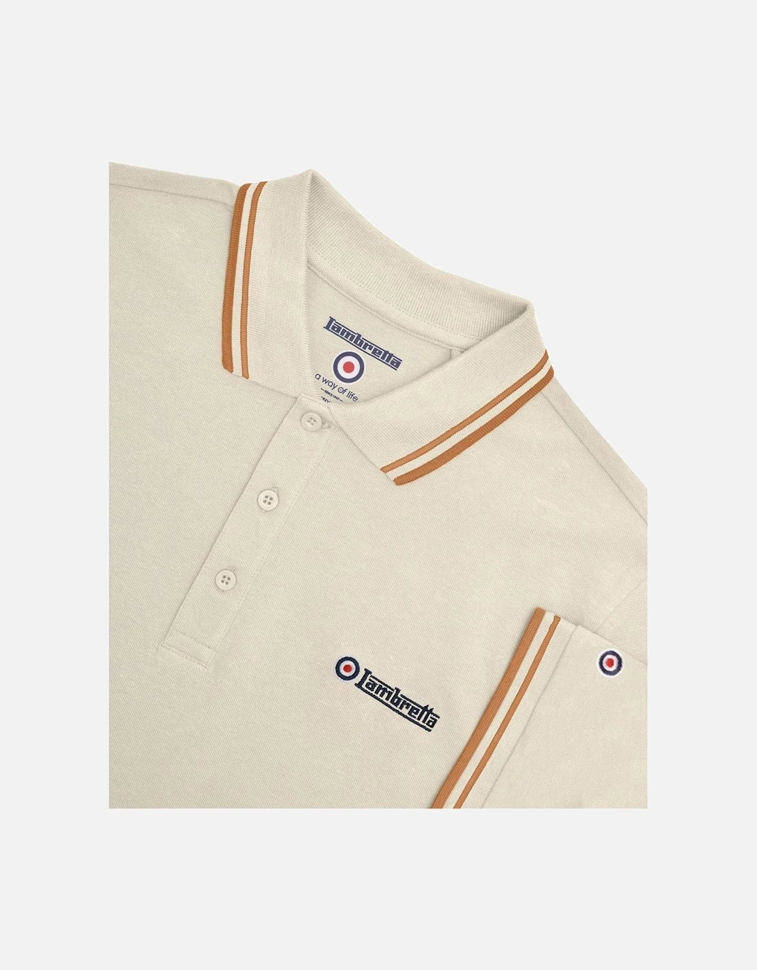 Mens Twin Tipped Retro Polo Shirt