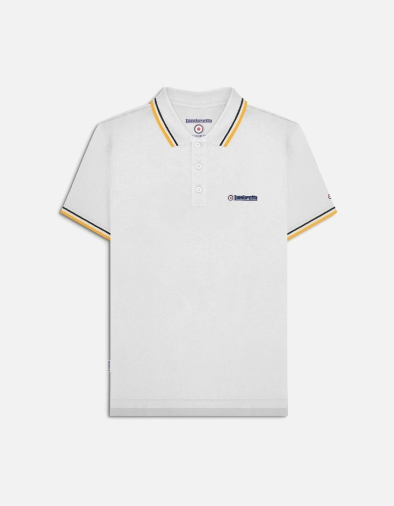 Mens Twin Tipped Retro Polo Shirt