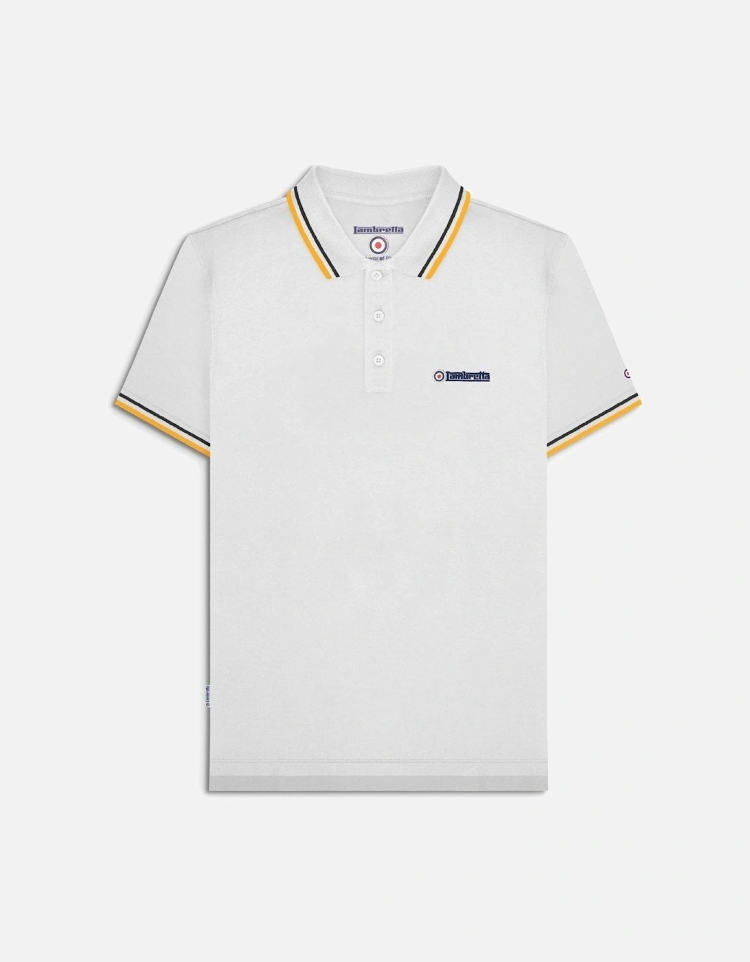 Mens Twin Tipped Retro Polo Shirt
