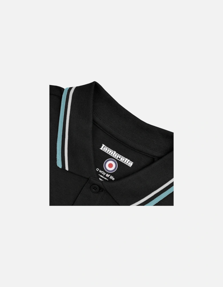 Mens Twin Tipped Retro Polo Shirt