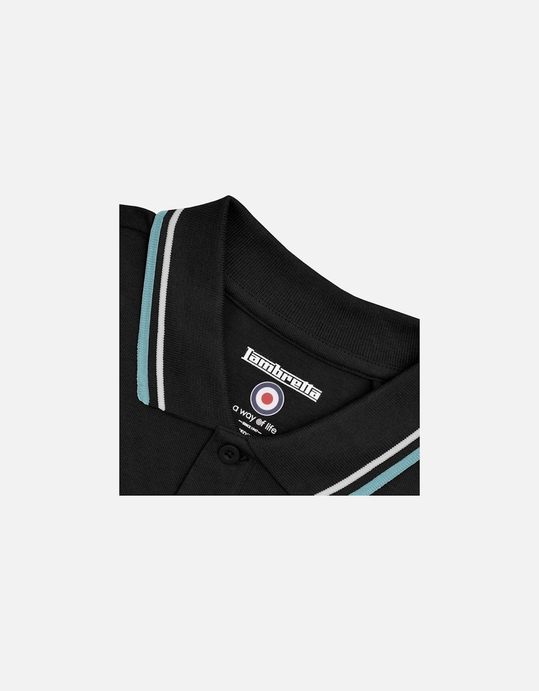 Mens Twin Tipped Retro Polo Shirt