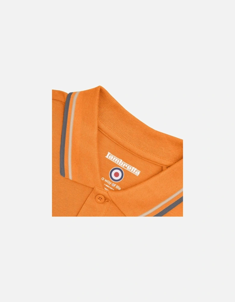 Mens Twin Tipped Retro Polo Shirt