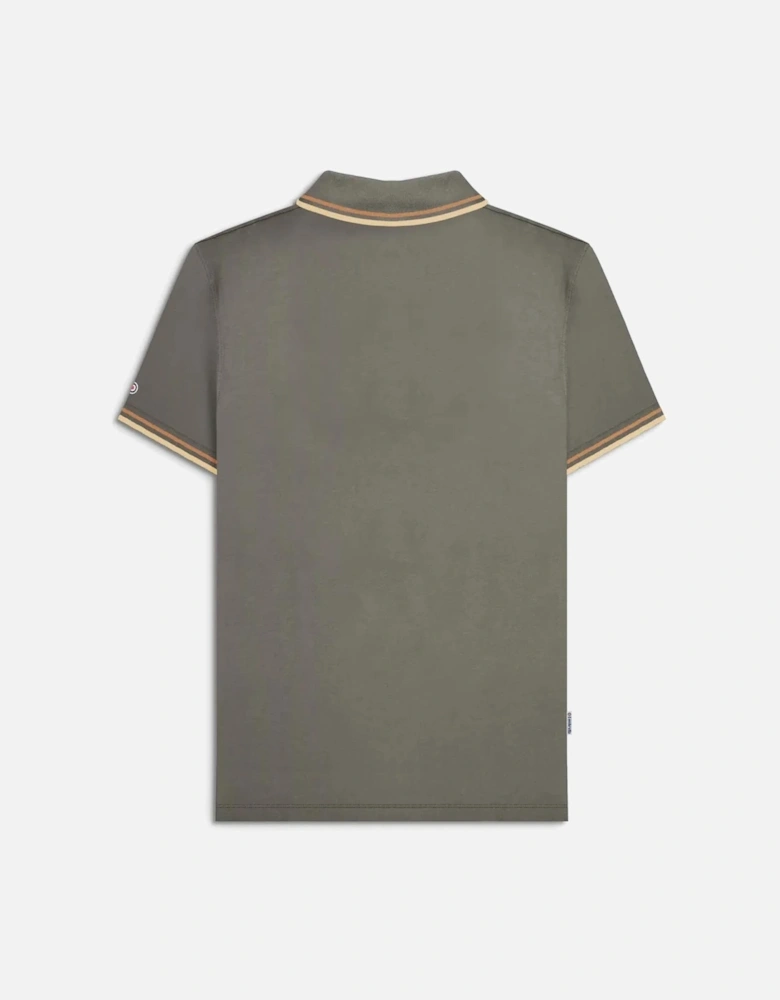 Mens Twin Tipped Retro Polo Shirt