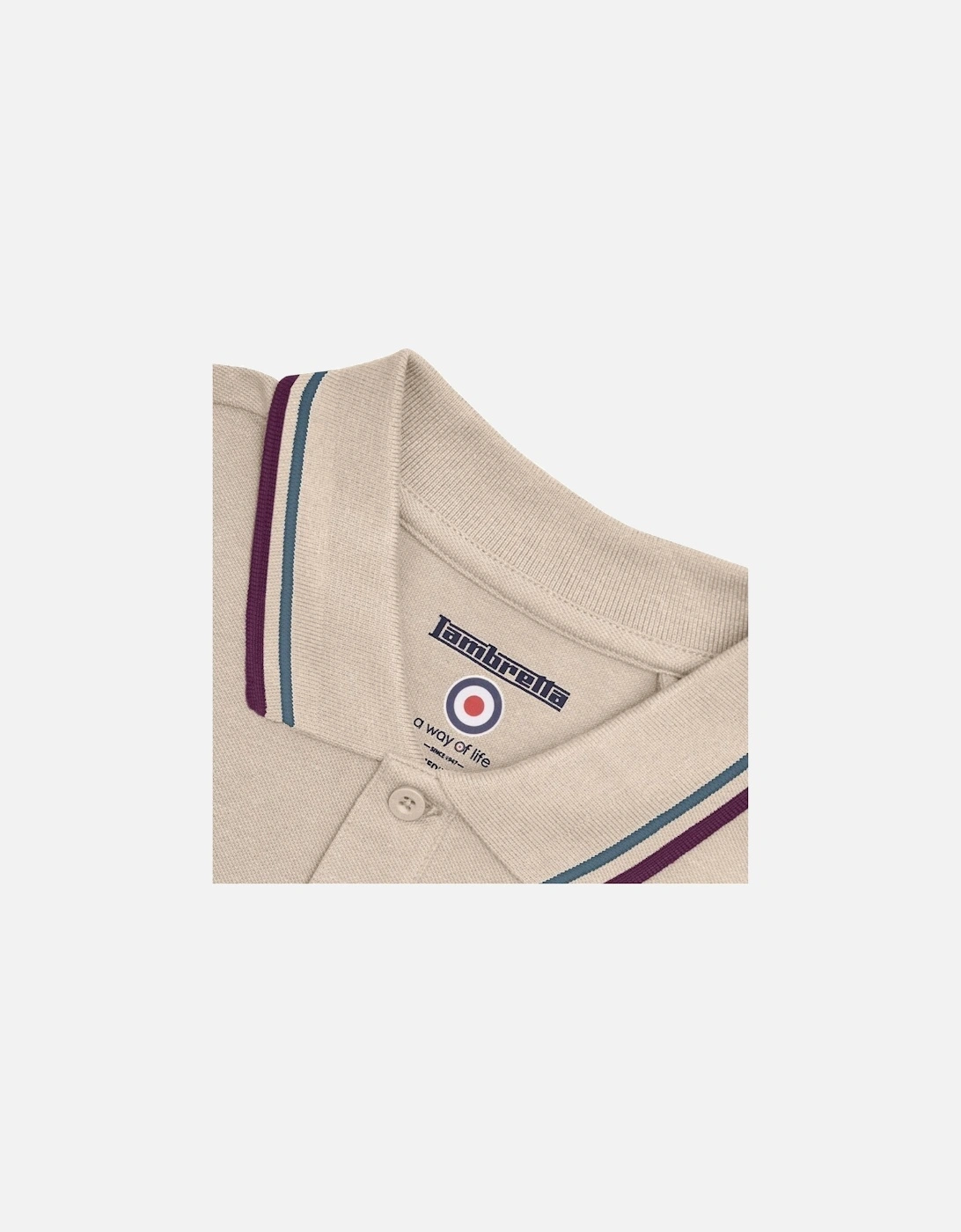 Mens Twin Tipped Retro Polo Shirt