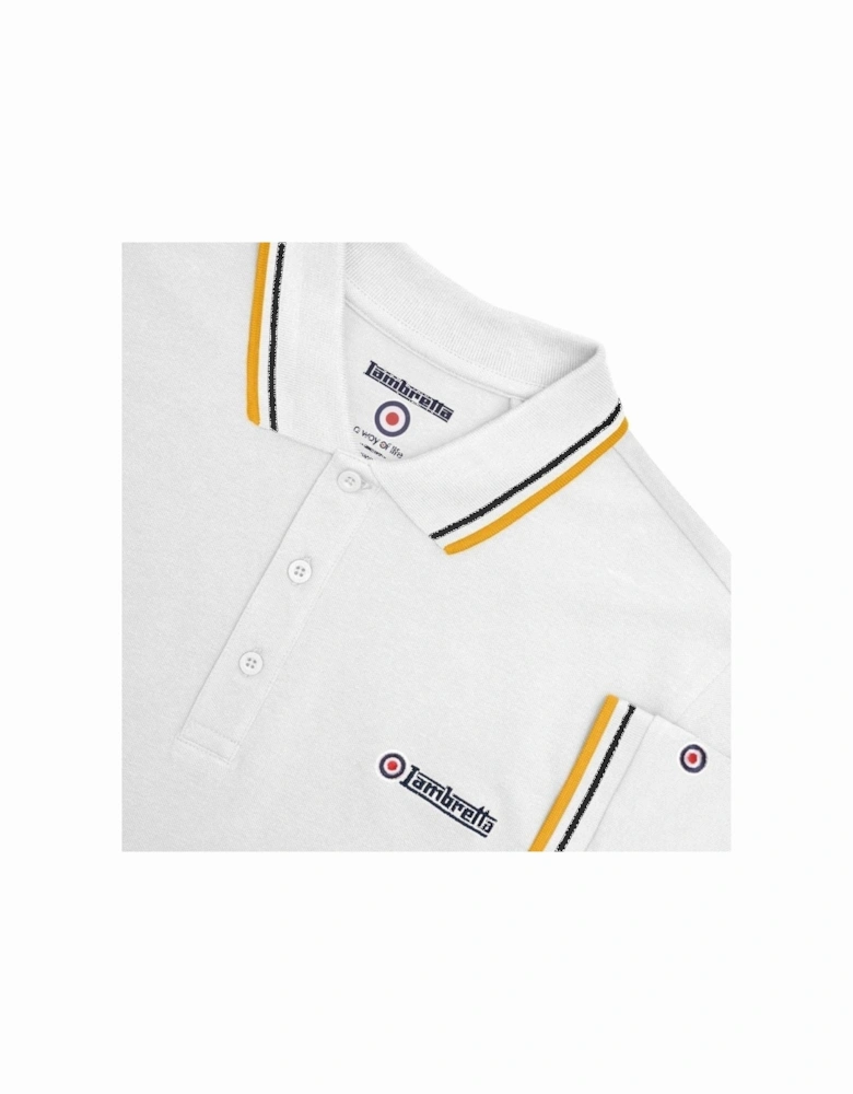 Mens Twin Tipped Retro Polo Shirt