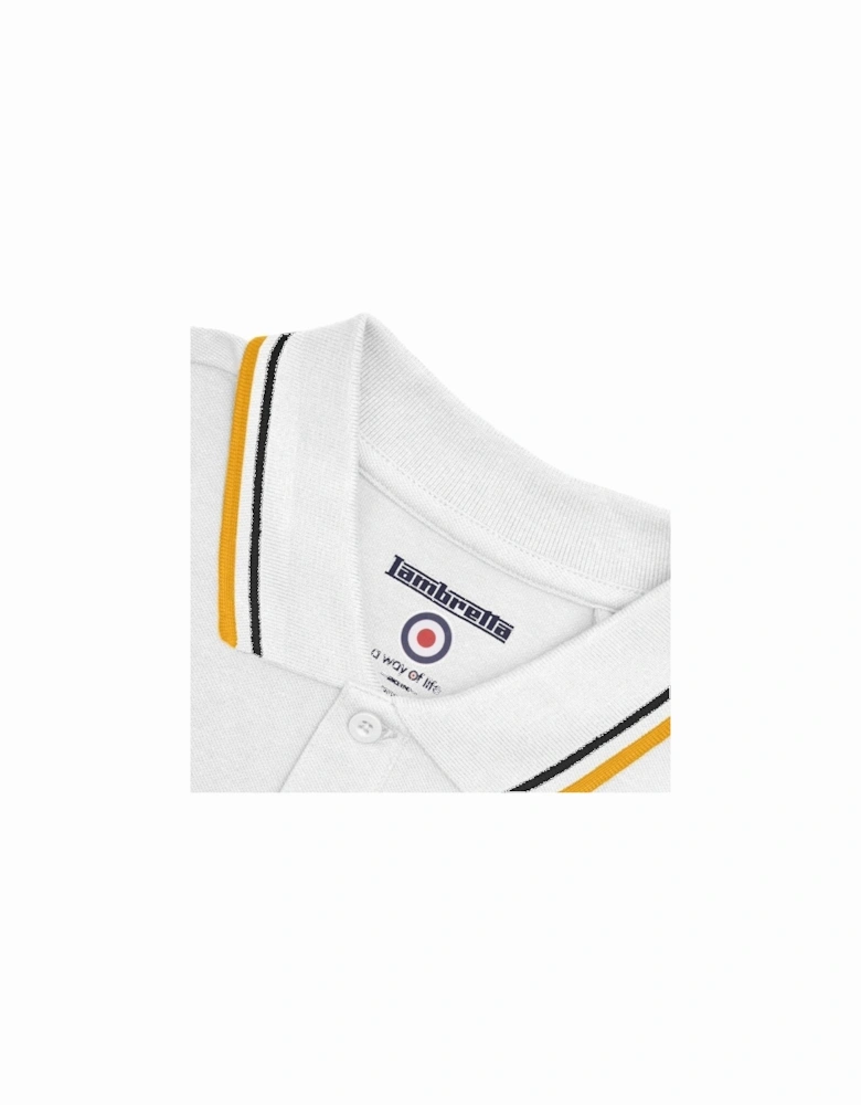 Mens Twin Tipped Retro Polo Shirt