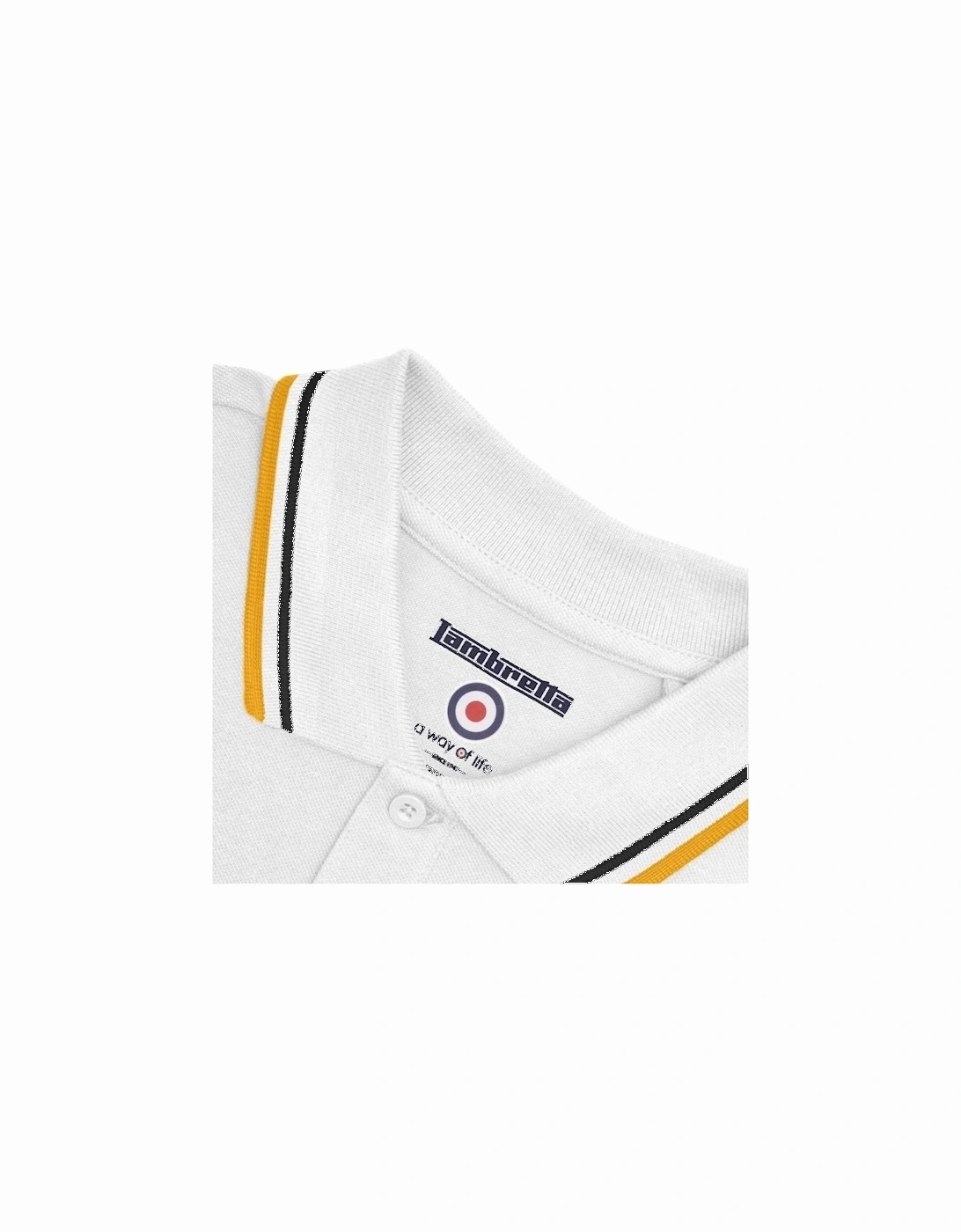 Mens Twin Tipped Retro Polo Shirt