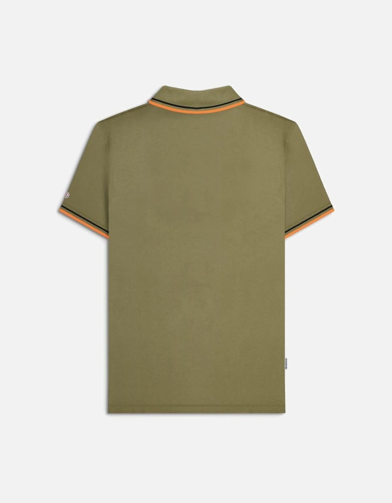 Mens Twin Tipped Retro Polo Shirt