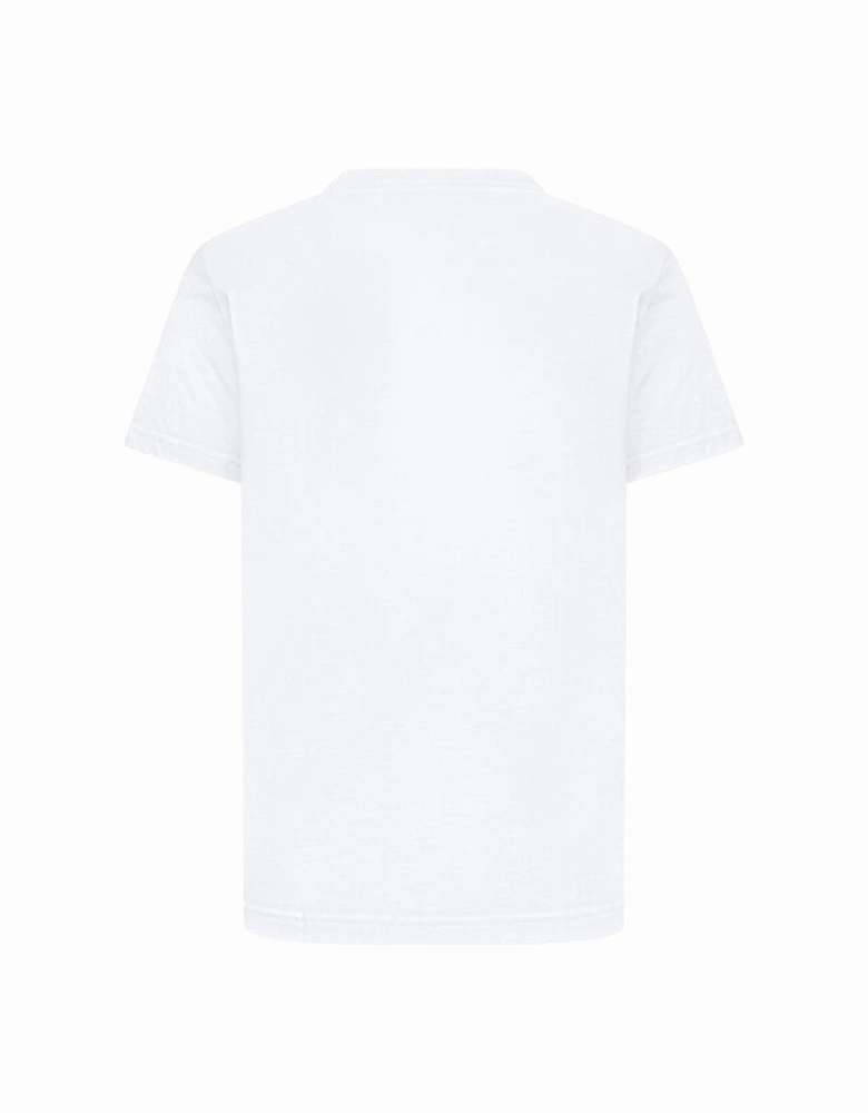 JORDAN WHITE BIG LOGO T SHIRT AIR STRETCH 95D628