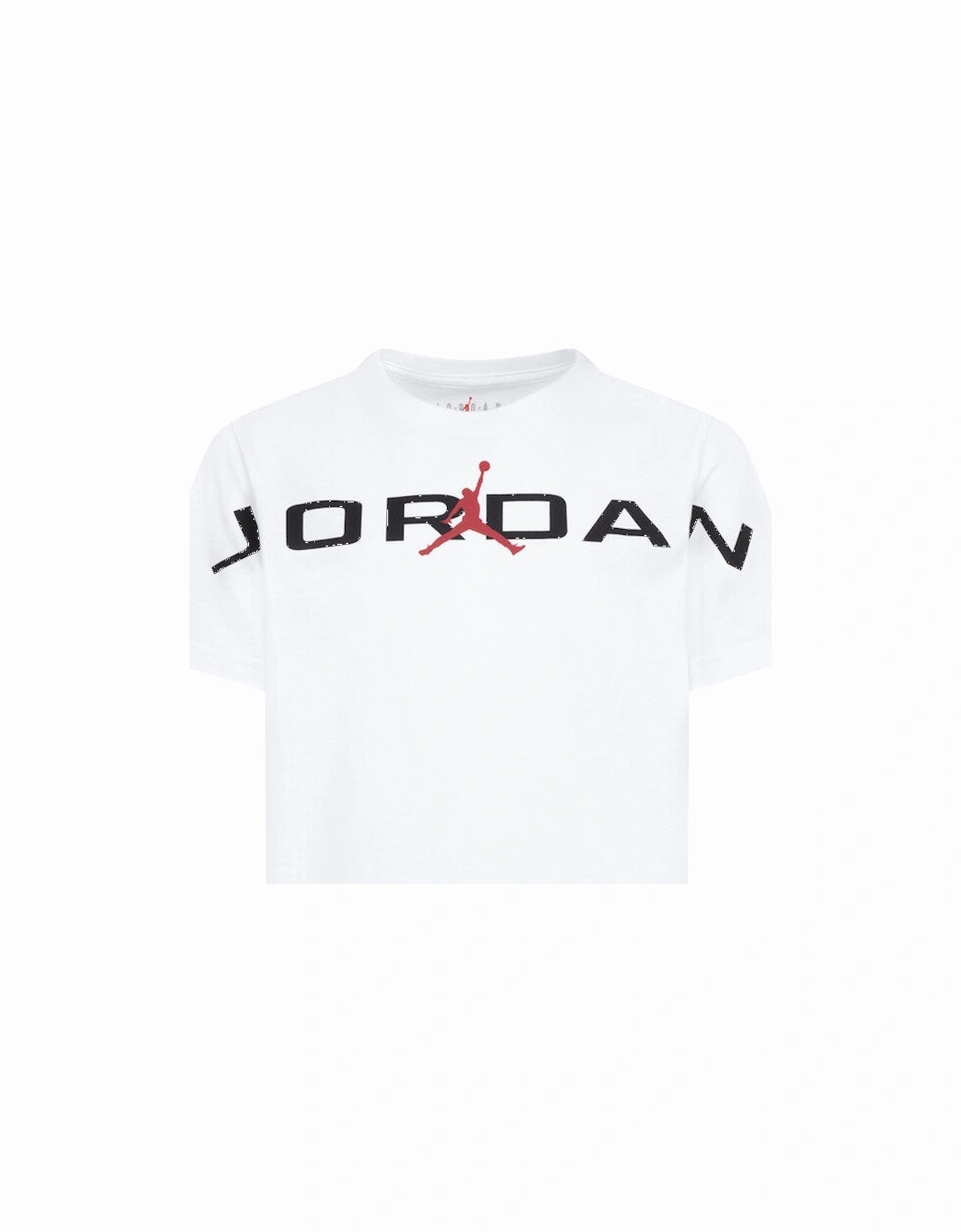 JORDAN WHITE BIG LOGO T SHIRT AIR STRETCH 95D628
