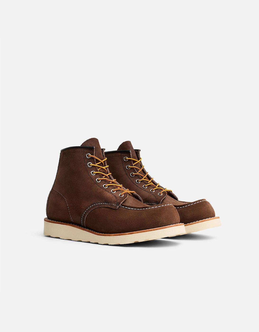6 Inch Moc Toe Suede Men's Chocolate Boots, 5 of 4