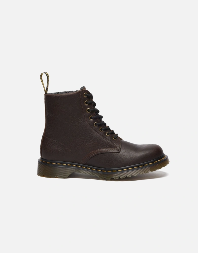 Dr. Martens 1460 Pascal Warm Lined 8 Eye Leather Dark Brown Boots