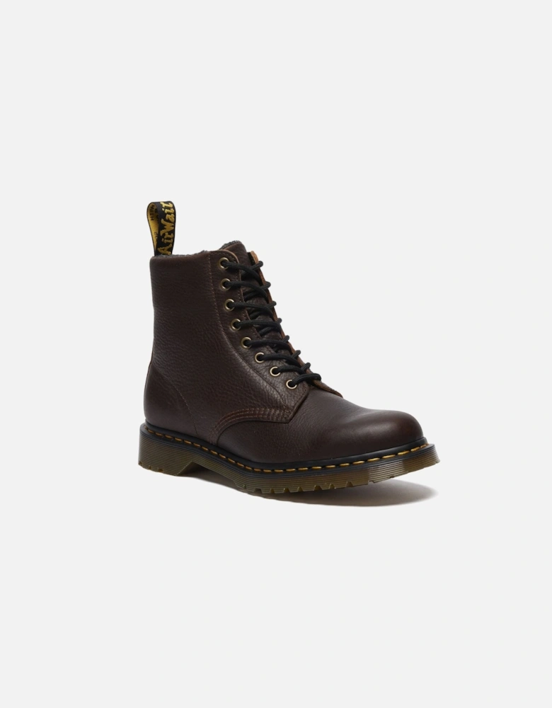 Dr. Martens 1460 Pascal Warm Lined 8 Eye Leather Dark Brown Boots