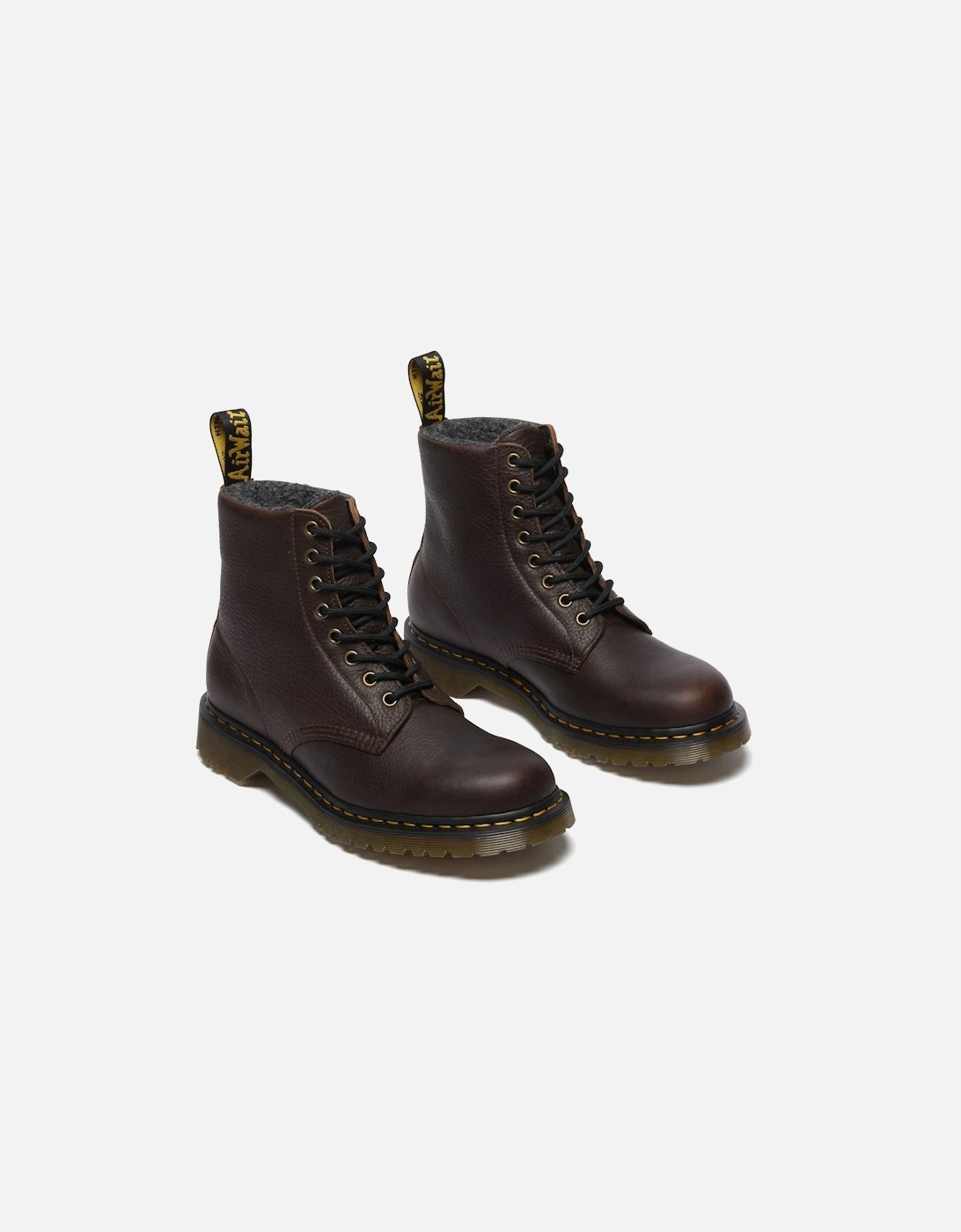 Dr. Martens 1460 Pascal Warm Lined 8 Eye Leather Dark Brown Boots