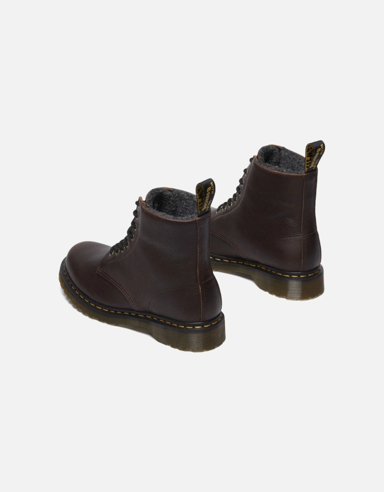 Dr. Martens 1460 Pascal Warm Lined 8 Eye Leather Dark Brown Boots