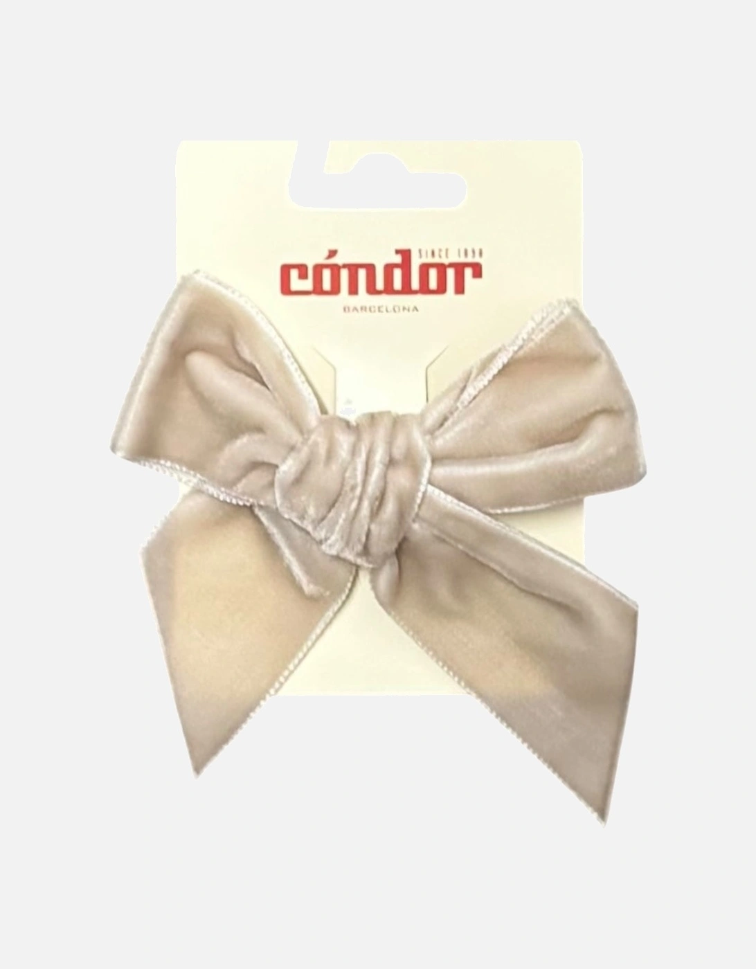 Girls Linen Velvet Bow Clip, 3 of 2