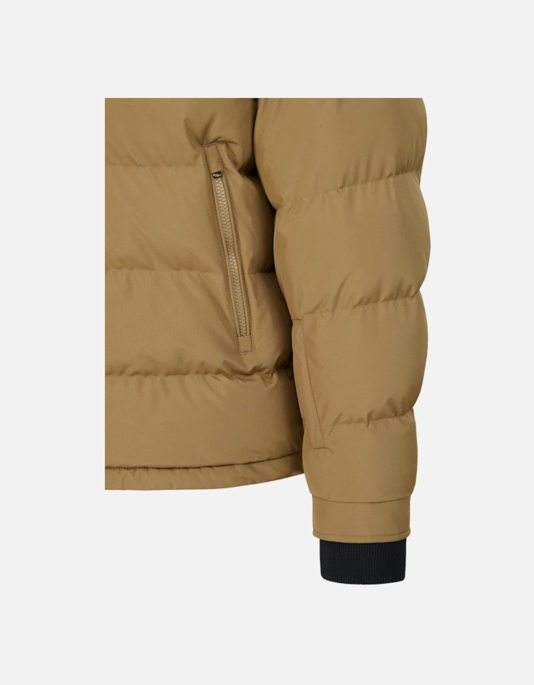 Banks Short Puffer  Brown