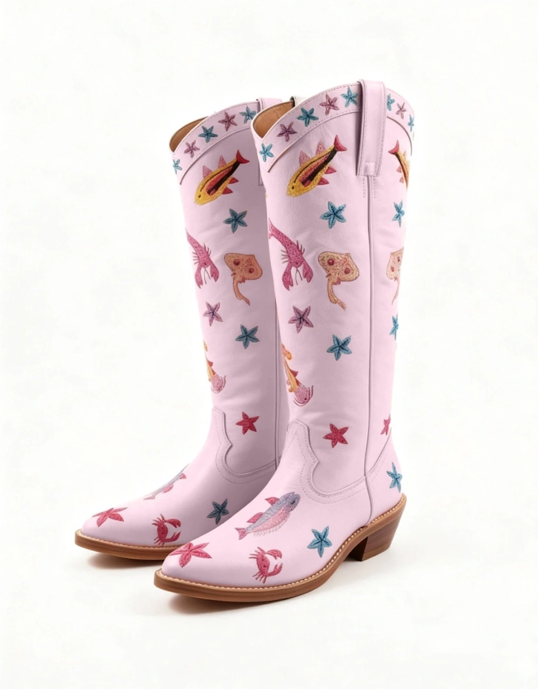 Arizona Embroidered Leather Boots