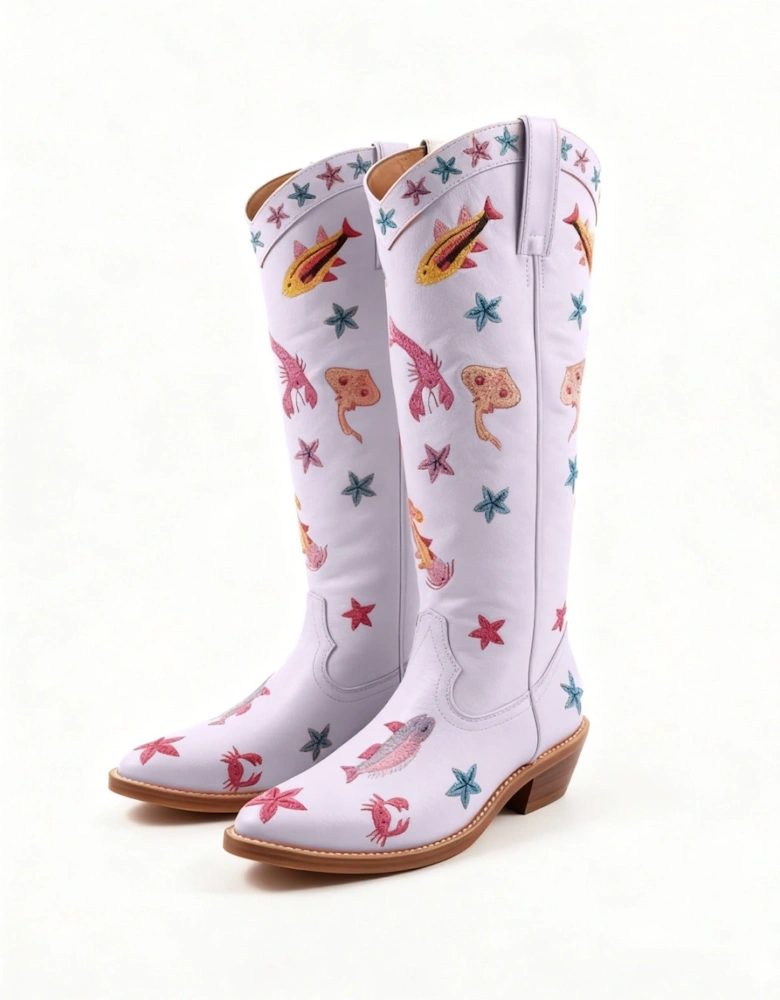 Arizona Embroidered Leather Boots