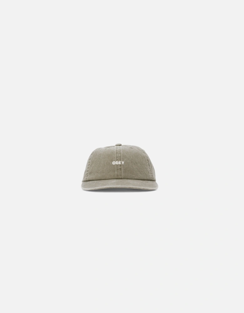 Pigment Bold 6 Panel Snapback Cap - Pigment Olive
