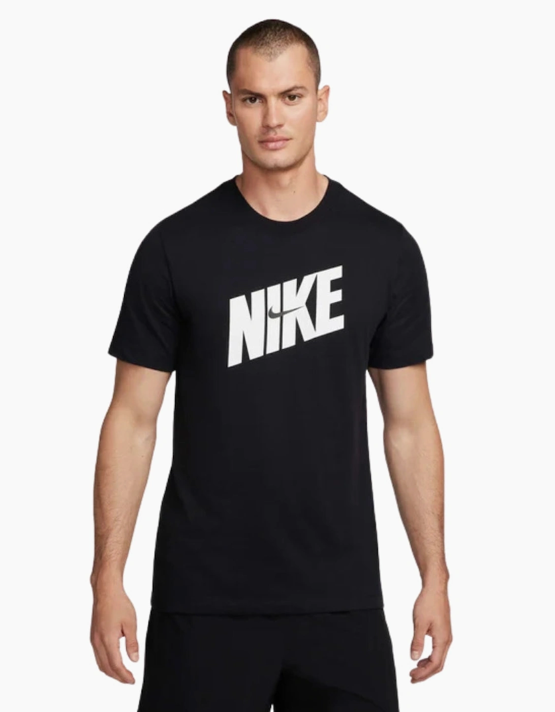 Men's Nike Dri-Fit Bold Logo Black T-Shirt - Size, 38